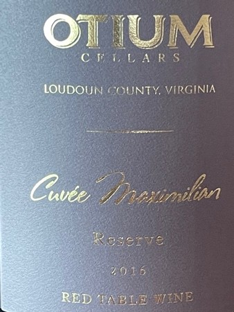 2016 Cuvee Maximillian